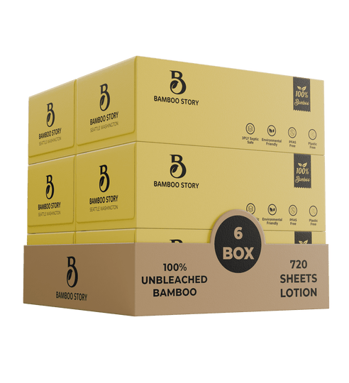 6 Pack Lotion Facial Tissue