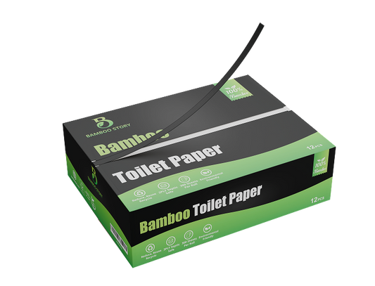12 Box Unbleached Bamboo Toilet Paper