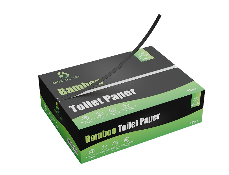 12 Box Unbleached Bamboo Toilet Paper
