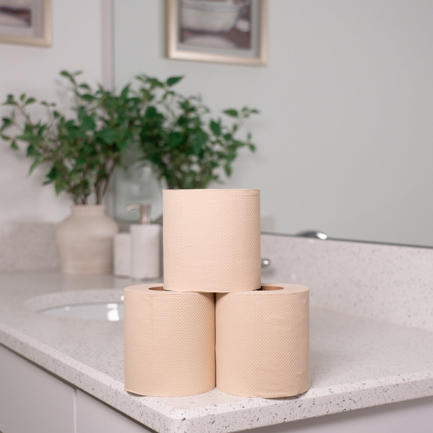 48 Bulk Unbleached Bamboo Toilet Paper