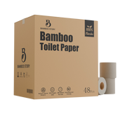 48 Bulk Unbleached Bamboo Toilet Paper