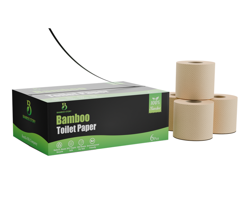 NEW 350 Sheets Premium Toilet Paper 6 Rolls
