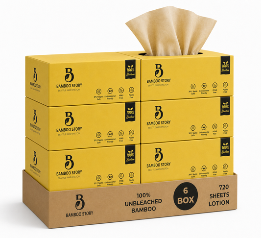 6 Pack Lotion Facial Tissue