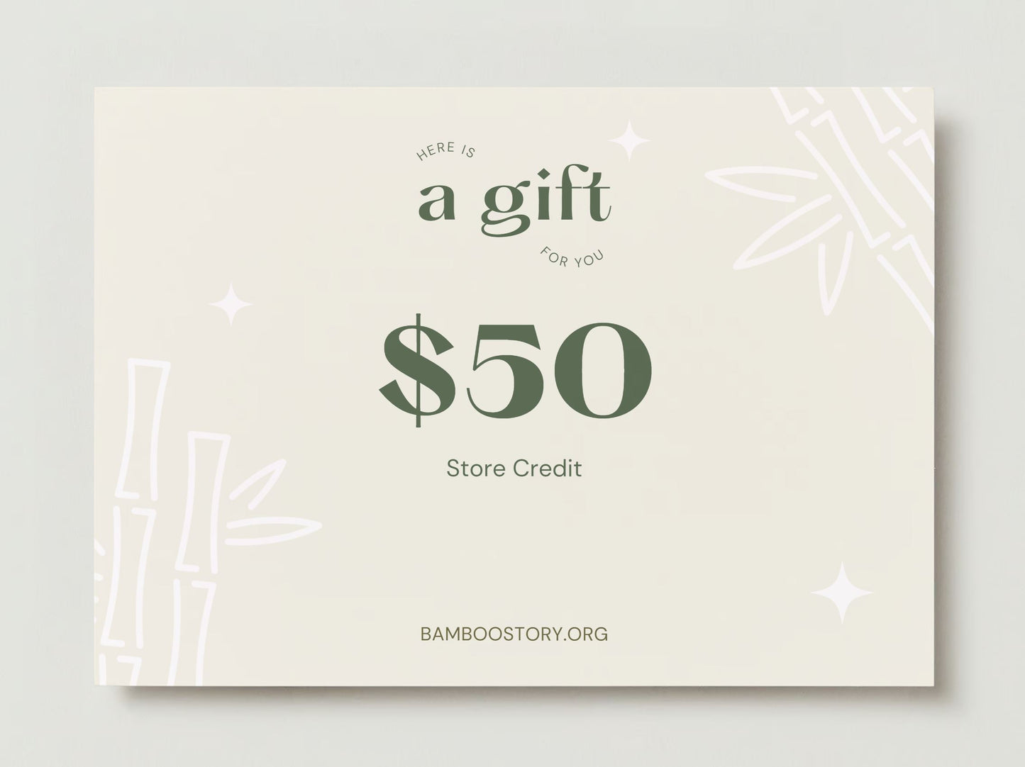 Bamboo Story Digital Gift Card